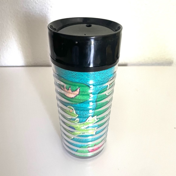 STARBUCKS Thermo-Serv FROGS BY NANCY COFFELT 1999 edition Travel tumbler 12oz - Picture 4 of 9